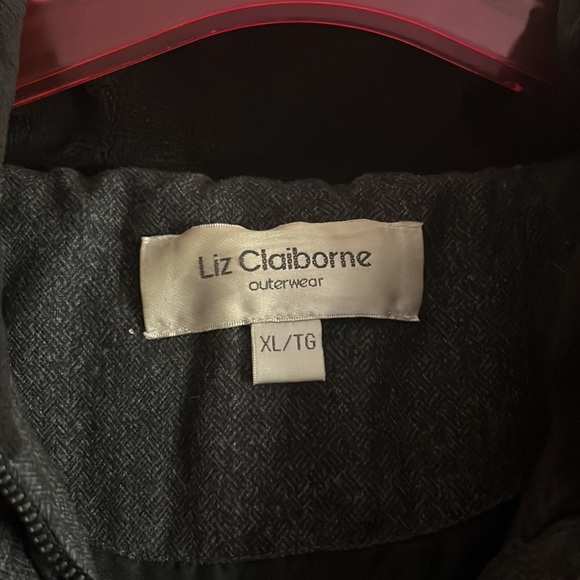 Liz Claiborne XL Faux Down Long Parka - Picture 4 of 5